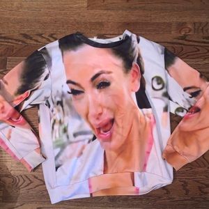 Crying Kim Kardashian sweatshirt